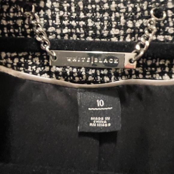 White House Black Market Tweed Blazer Women’s Size 10 - Picture 3 of 4
